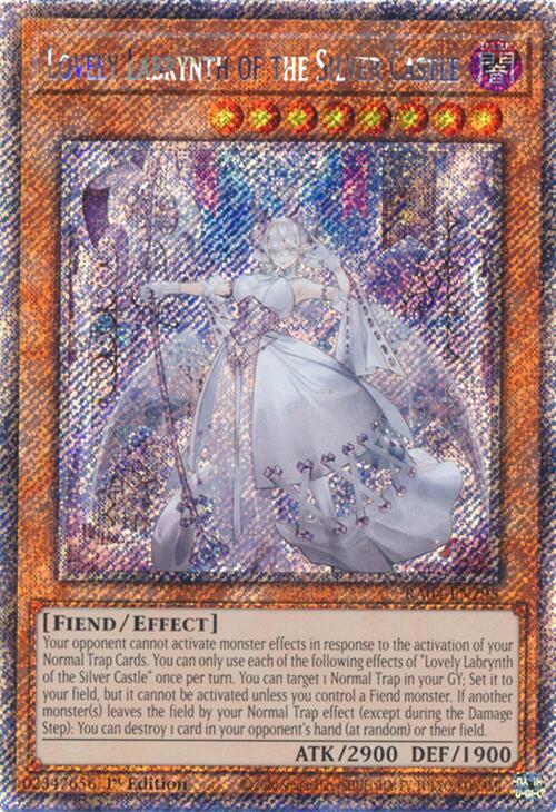 Lovely Labrynth of the Silver Castle [RA04-EN295] Platinum Secret Rare | Exor Games Bridgewater