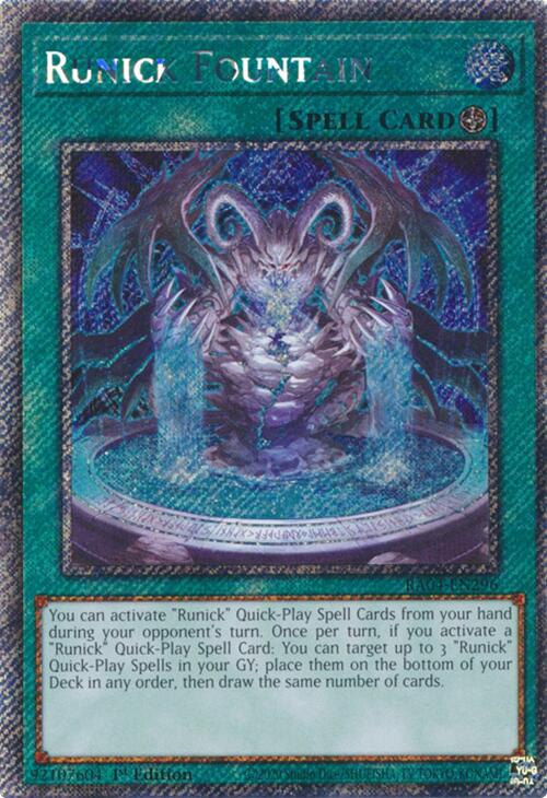 Runick Fountain [RA04-EN296] Platinum Secret Rare | Exor Games Bridgewater