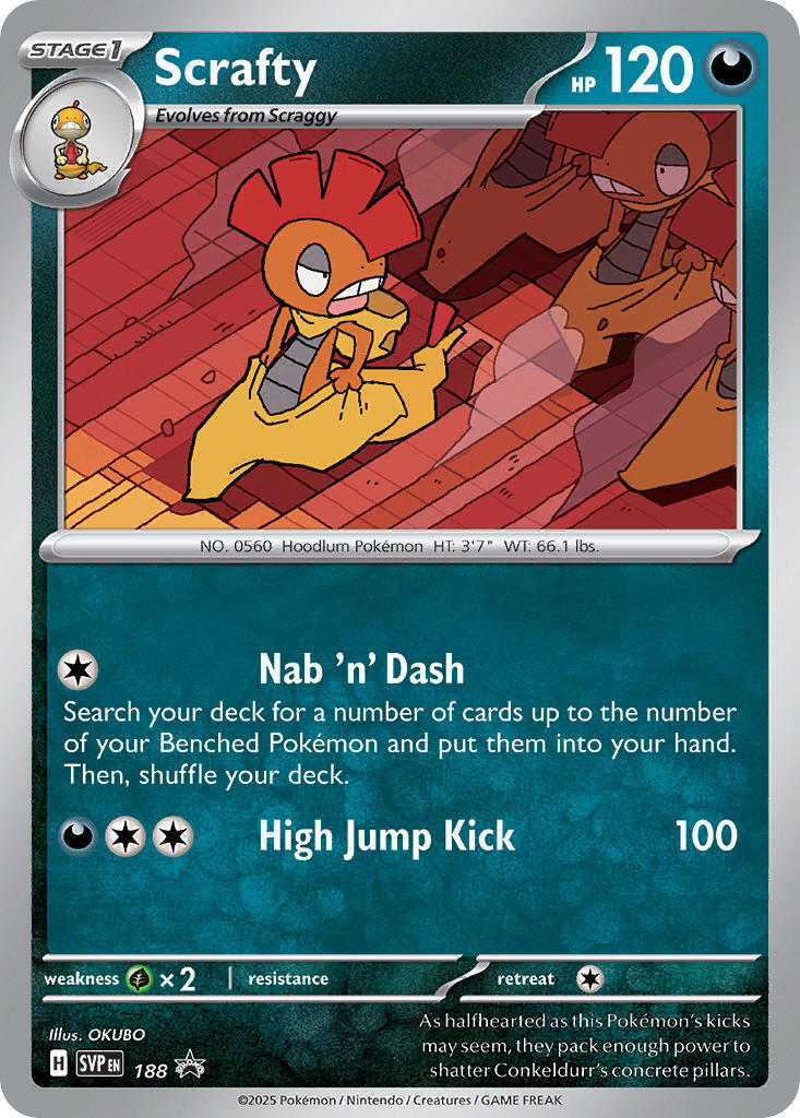 Scrafty (188) [Scarlet & Violet: Black Star Promos] | Exor Games Bridgewater