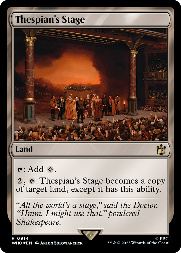 Thespian's Stage (Surge Foil) [Doctor Who] | Exor Games Bridgewater