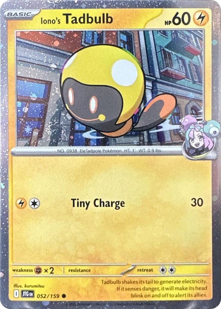 Iono's Tadbulb (052/159) (Cosmos Holo) [Scarlet & Violet: Journey Together] | Exor Games Bridgewater