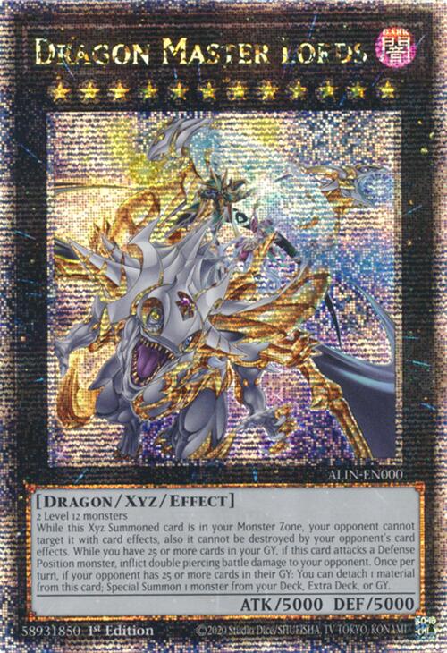 Dragon Master Lords [ALIN-EN000] Quarter Century Secret Rare | Exor Games Bridgewater