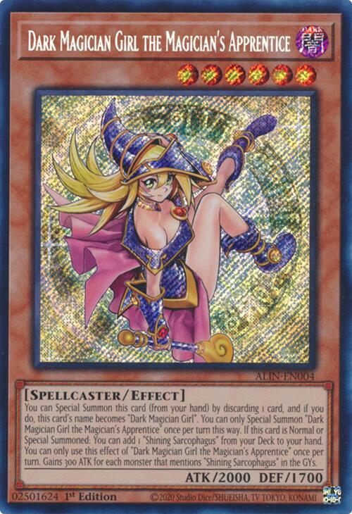 Dark Magician Girl the Magician's Apprentice [ALIN-EN004] Secret Rare | Exor Games Bridgewater