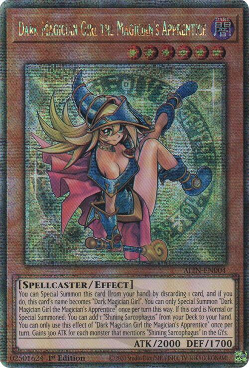 Dark Magician Girl the Magician's Apprentice [ALIN-EN004] Quarter Century Secret Rare | Exor Games Bridgewater
