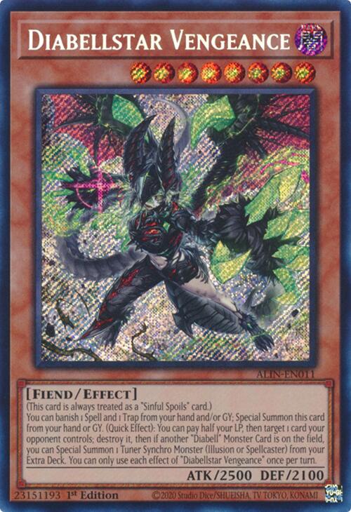 Diabellstar Vengeance [ALIN-EN011] Secret Rare | Exor Games Bridgewater