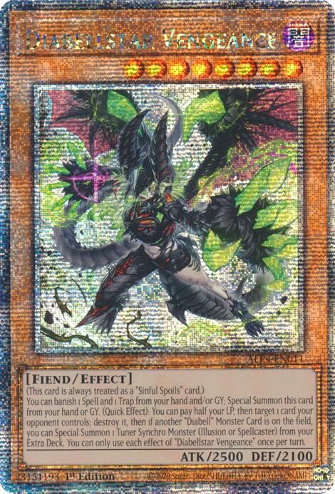Diabellstar Vengeance [ALIN-EN011] Quarter Century Secret Rare | Exor Games Bridgewater