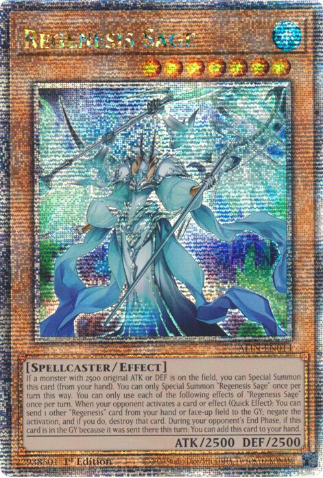 Regenesis Sage [ALIN-EN014] Quarter Century Secret Rare | Exor Games Bridgewater