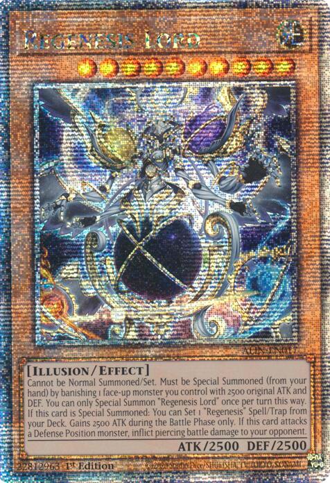 Regenesis Lord [ALIN-EN017] Quarter Century Secret Rare | Exor Games Bridgewater