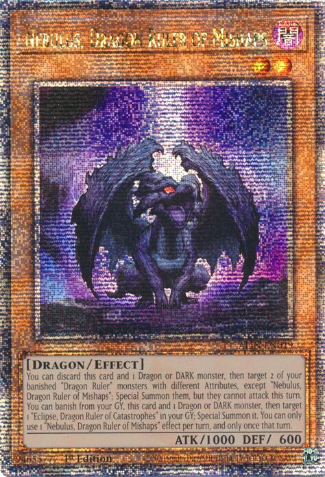 Nebulus, Dragon Ruler of Mishaps [ALIN-EN019] Quarter Century Secret Rare | Exor Games Bridgewater
