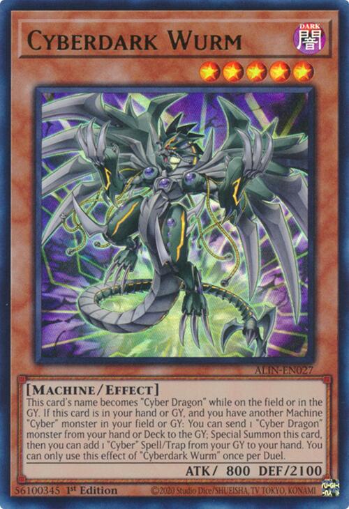 Cyberdark Wurm [ALIN-EN027] Ultra Rare | Exor Games Bridgewater