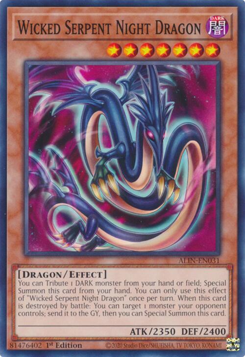Wicked Serpent Night Dragon [ALIN-EN031] Common | Exor Games Bridgewater