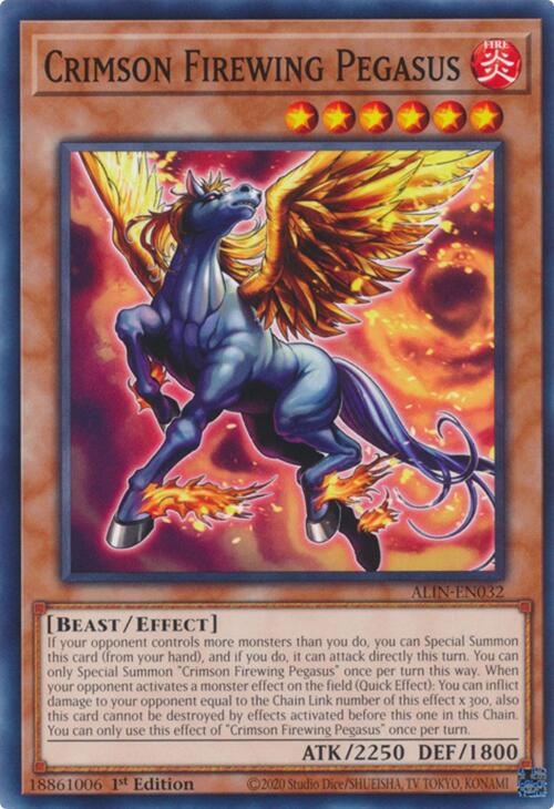 Crimson Firewing Pegasus [ALIN-EN032] Common | Exor Games Bridgewater