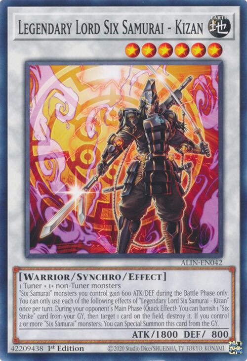 Legendary Lord Six Samurai - Kizan [ALIN-EN042] Common | Exor Games Bridgewater
