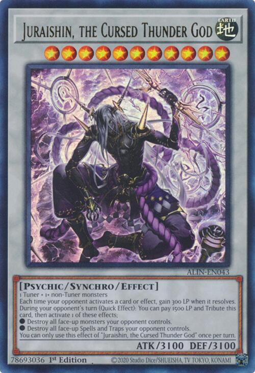 Juraishin, the Cursed Thunder God [ALIN-EN043] Ultra Rare | Exor Games Bridgewater