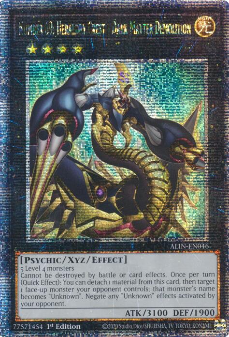 Number 69: Heraldry Crest - Dark Matter Demolition [ALIN-EN046] Quarter Century Secret Rare | Exor Games Bridgewater