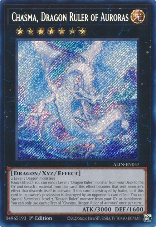 Chasma, Dragon Ruler of Auroras [ALIN-EN047] Secret Rare | Exor Games Bridgewater