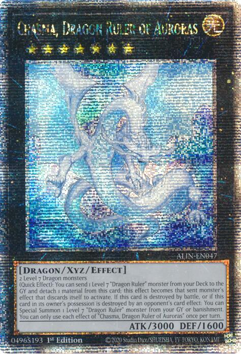 Chasma, Dragon Ruler of Auroras [ALIN-EN047] Quarter Century Secret Rare | Exor Games Bridgewater