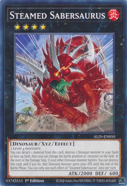 Steamed Sabersaurus [ALIN-EN050] Common | Exor Games Bridgewater