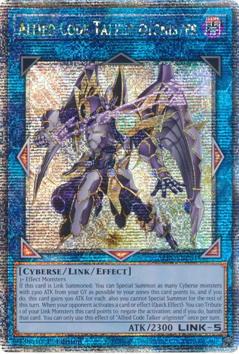 Allied Code Talker @Ignister [ALIN-EN051] Quarter Century Secret Rare | Exor Games Bridgewater