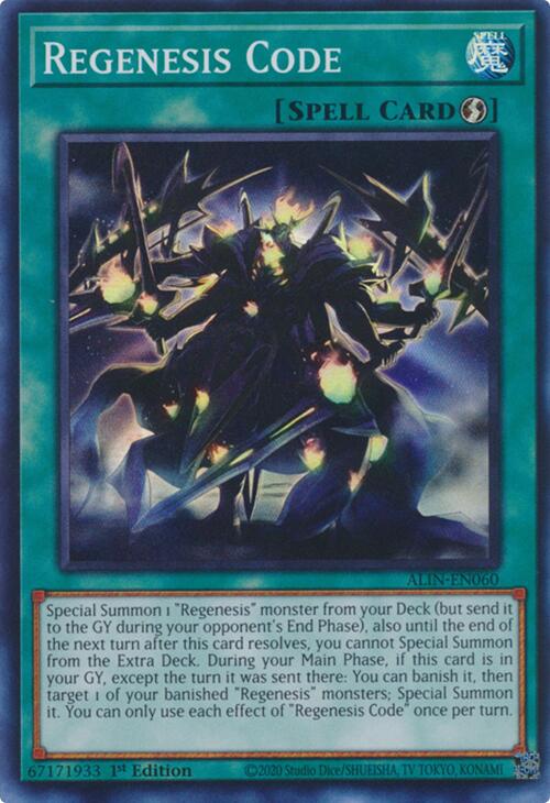 Regenesis Code [ALIN-EN060] Super Rare | Exor Games Bridgewater