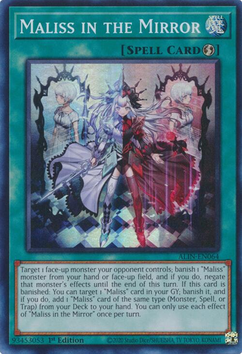 Maliss in the Mirror [ALIN-EN064] Super Rare | Exor Games Bridgewater