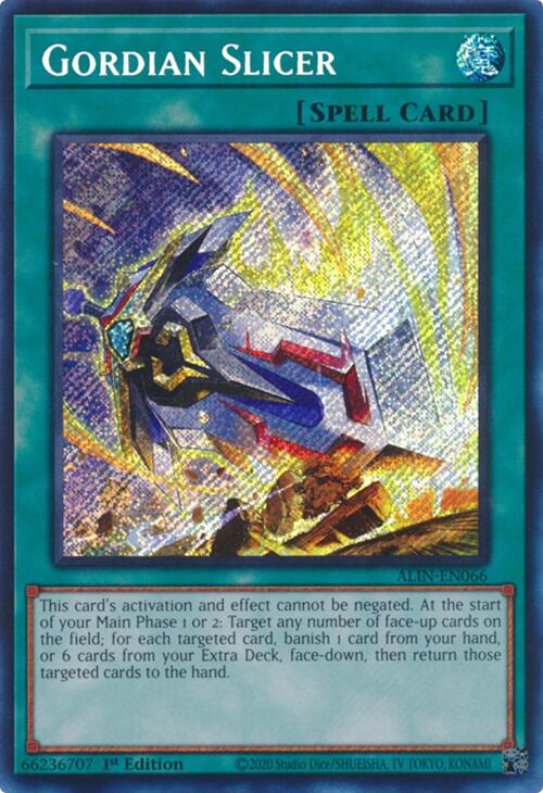 Gordian Slicer [ALIN-EN066] Secret Rare | Exor Games Bridgewater