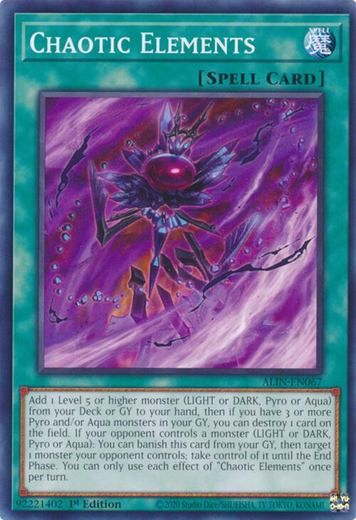 Chaotic Elements [ALIN-EN067] Common | Exor Games Bridgewater