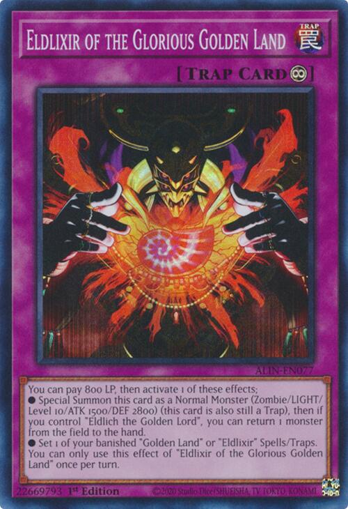 Eldlixir of the Glorious Golden Land [ALIN-EN077] Super Rare | Exor Games Bridgewater