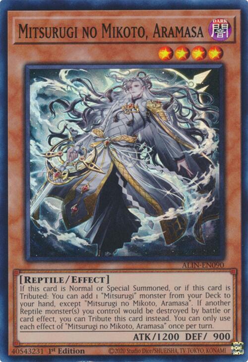 Mitsurugi no Mikoto, Aramasa [ALIN-EN090] Super Rare | Exor Games Bridgewater
