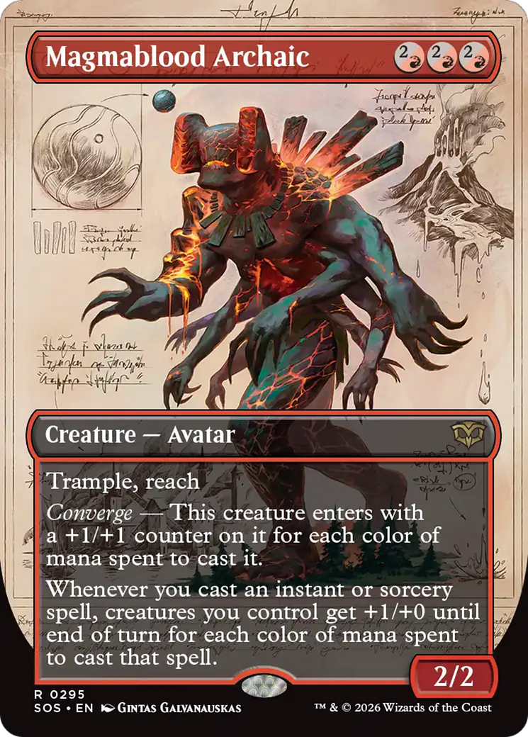 Magmablood Archaic (Borderless) [Secrets of Strixhaven] | Exor Games Bridgewater
