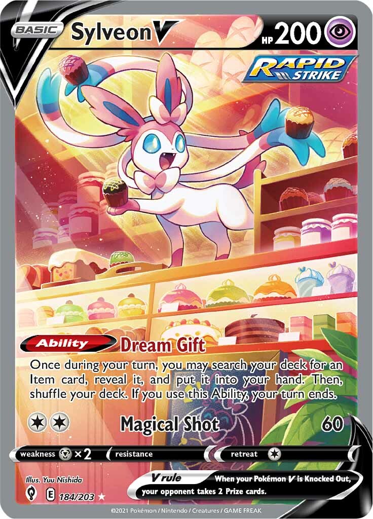 Sylveon V (184/203) [Sword & Shield: Evolving Skies] | Exor Games Bridgewater