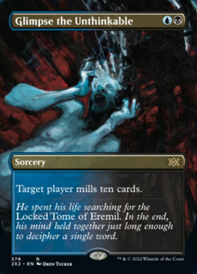 Glimpse the Unthinkable (Borderless Alternate Art) [Double Masters 2022] | Exor Games Bridgewater