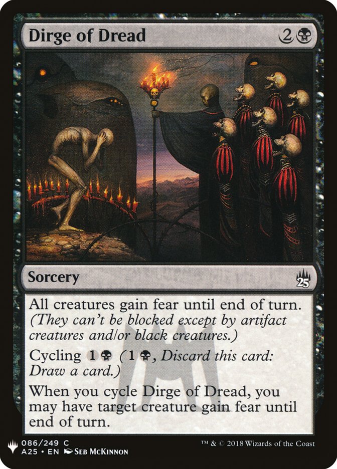 Dirge of Dread [Mystery Booster] | Exor Games Bridgewater