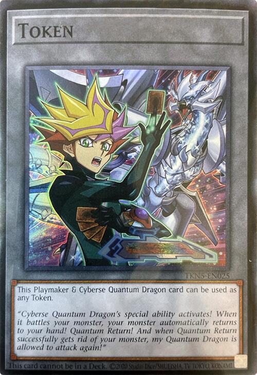 Token (Playmaker & Cyberse Quantum Dragon) [TKN5-EN025] Super Rare | Exor Games Bridgewater