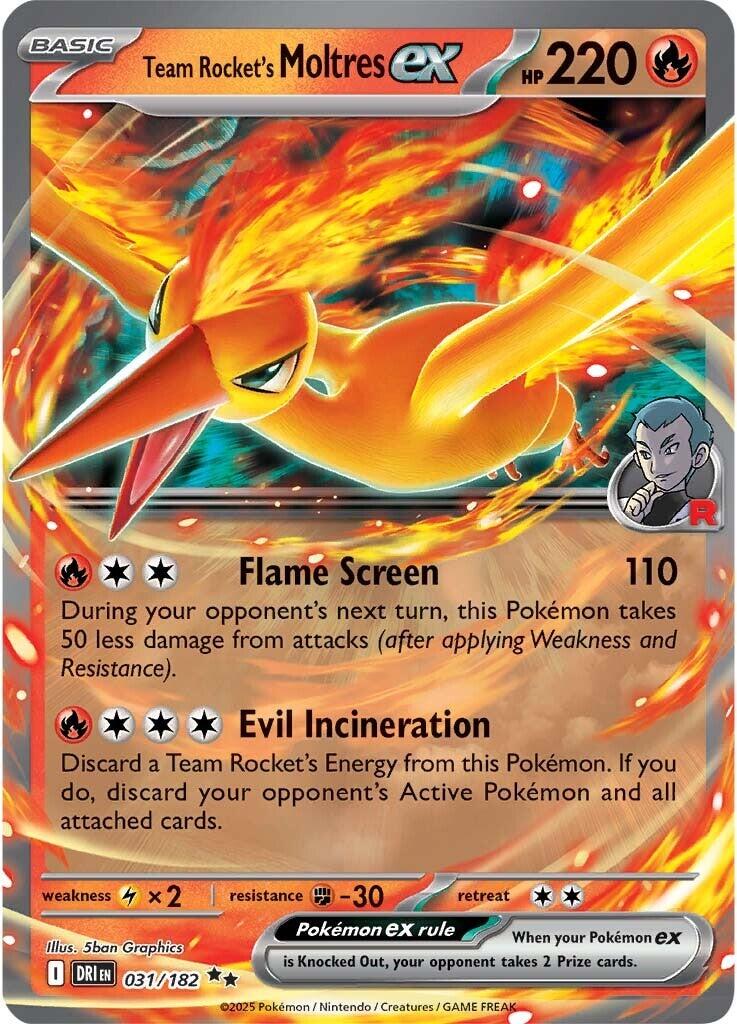 Team Rocket's Moltres ex (031/182) [Scarlet & Violet: Destined Rivals] | Exor Games Bridgewater