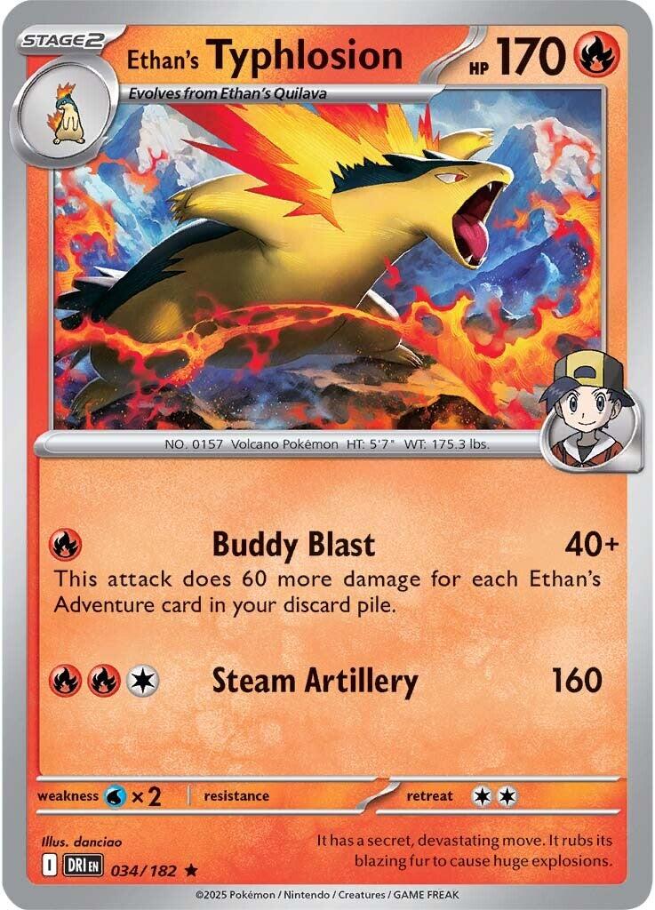 Ethan's Typhlosion (034/182) [Scarlet & Violet: Destined Rivals] | Exor Games Bridgewater