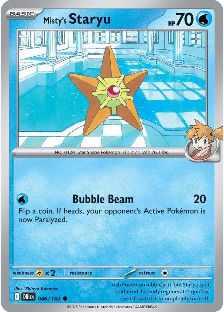 Misty's Staryu (046/182) [Scarlet & Violet: Destined Rivals] | Exor Games Bridgewater