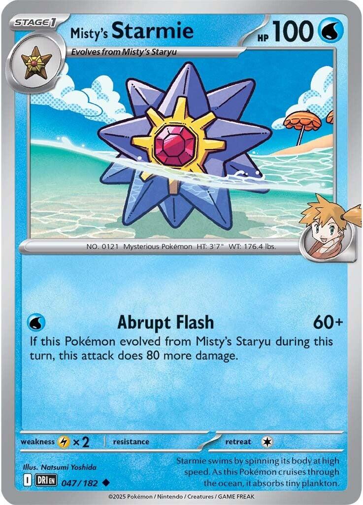 Misty's Starmie (047/182) [Scarlet & Violet: Destined Rivals] | Exor Games Bridgewater