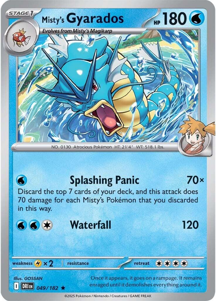 Misty's Gyarados (049/182) [Scarlet & Violet: Destined Rivals] | Exor Games Bridgewater