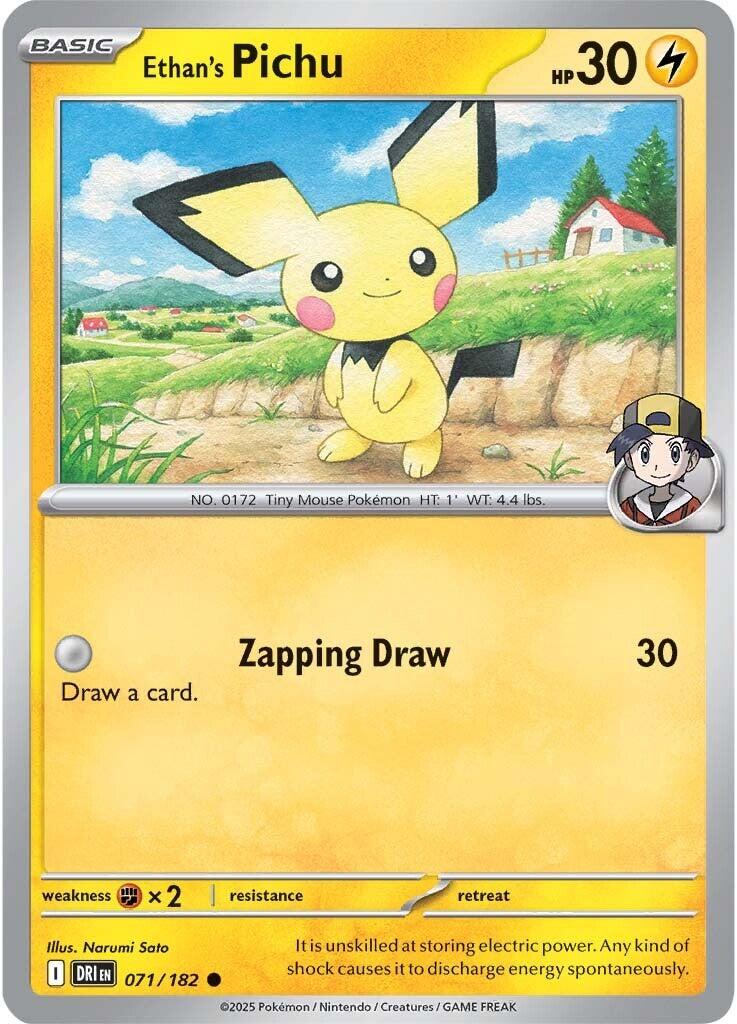 Ethan's Pichu (071/182) [Scarlet & Violet: Destined Rivals] | Exor Games Bridgewater