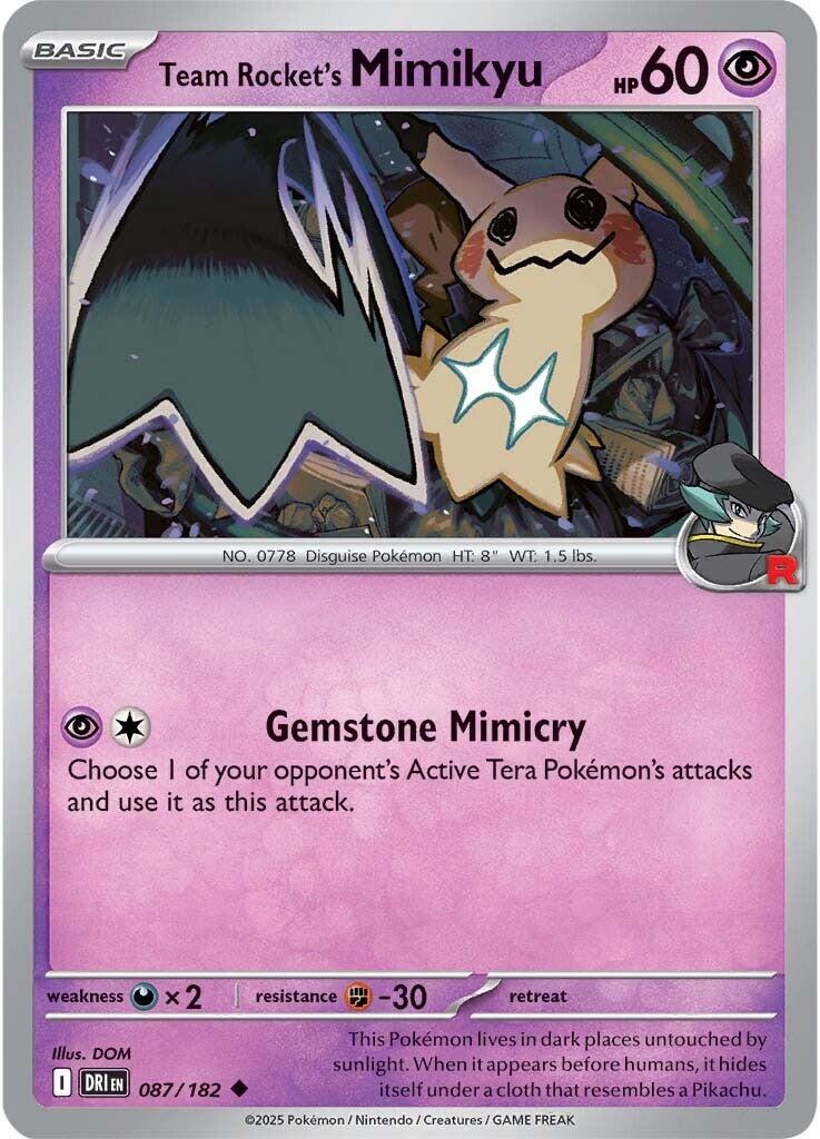 Team Rocket's Mimikyu (087/182) [Scarlet & Violet: Destined Rivals] | Exor Games Bridgewater
