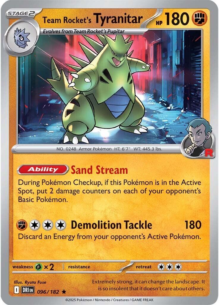 Team Rocket's Tyranitar (096/182) [Scarlet & Violet: Destined Rivals] | Exor Games Bridgewater