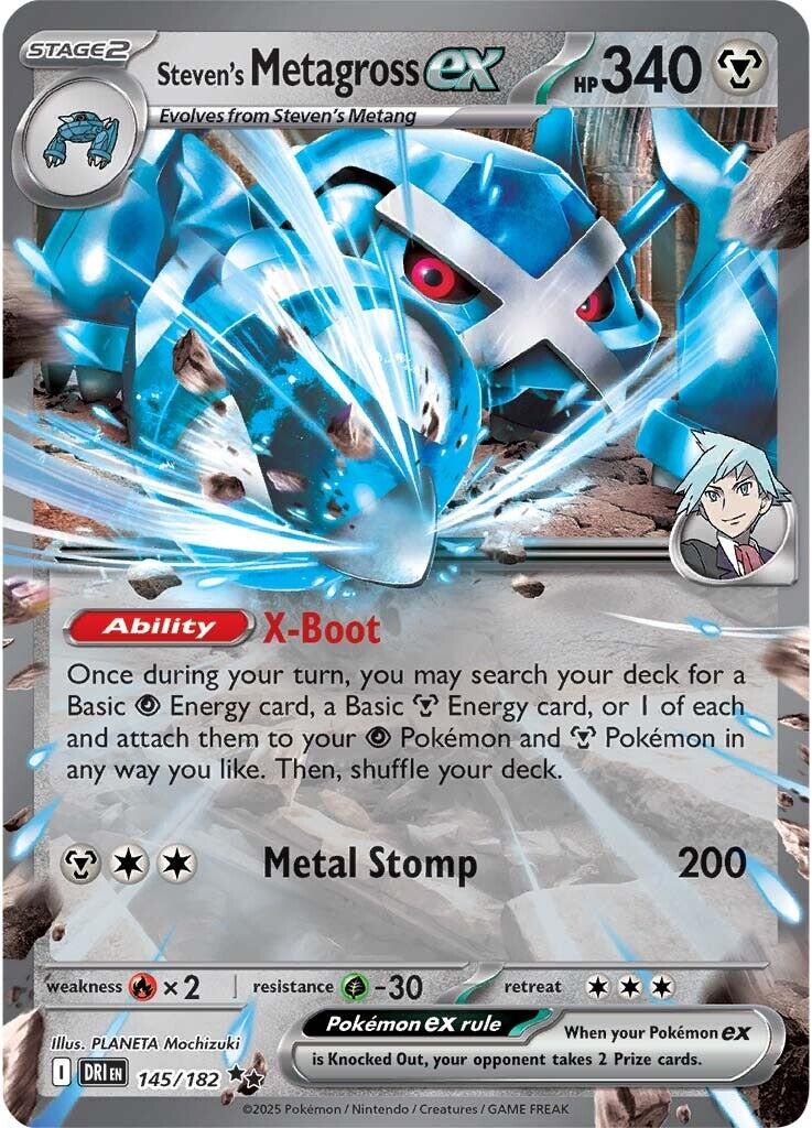 Steven's Metagross ex (145/182) [Scarlet & Violet: Destined Rivals] | Exor Games Bridgewater
