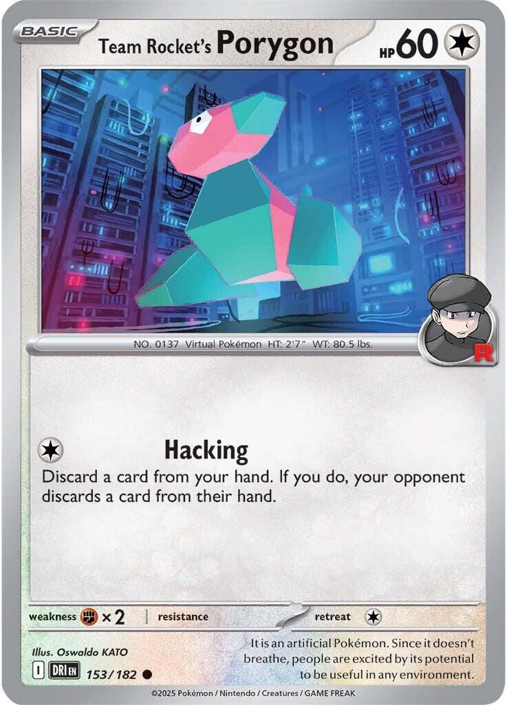 Team Rocket's Porygon (153/182) [Scarlet & Violet: Destined Rivals] | Exor Games Bridgewater