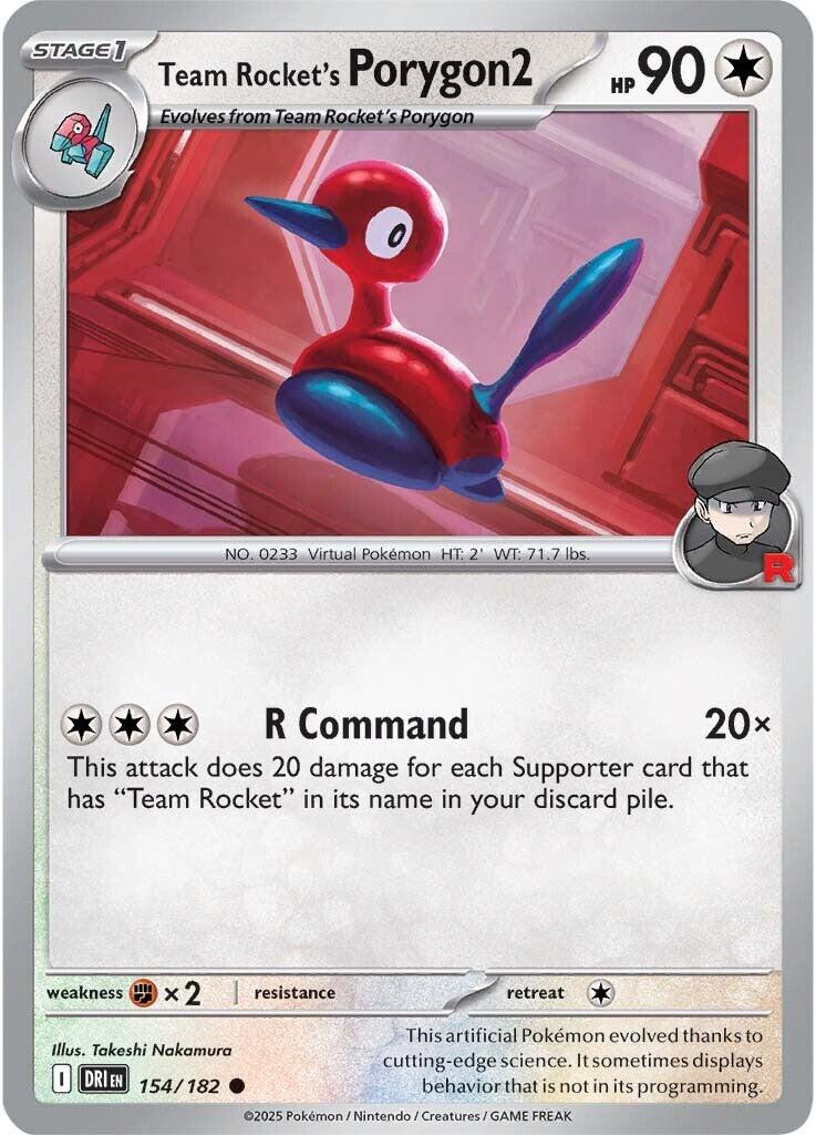 Team Rocket's Porygon2 (154/182) [Scarlet & Violet: Destined Rivals] | Exor Games Bridgewater