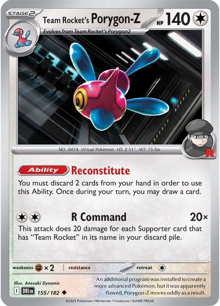 Team Rocket's Porygon-Z (155/182) [Scarlet & Violet: Destined Rivals] | Exor Games Bridgewater