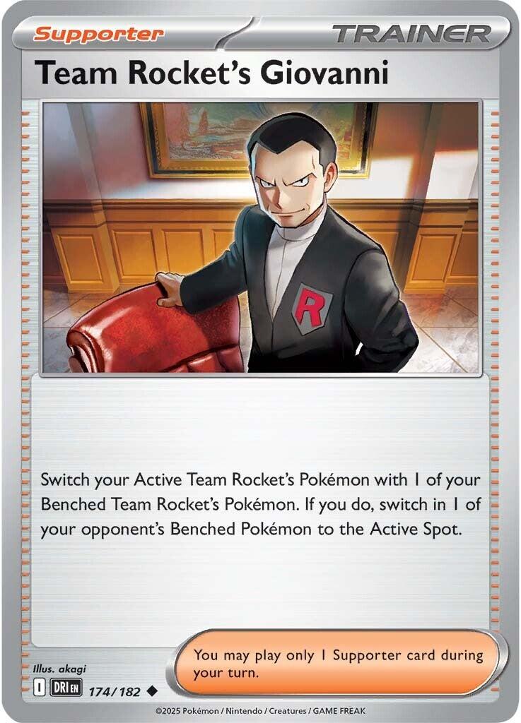 Team Rocket's Giovanni (174/182) [Scarlet & Violet: Destined Rivals] | Exor Games Bridgewater
