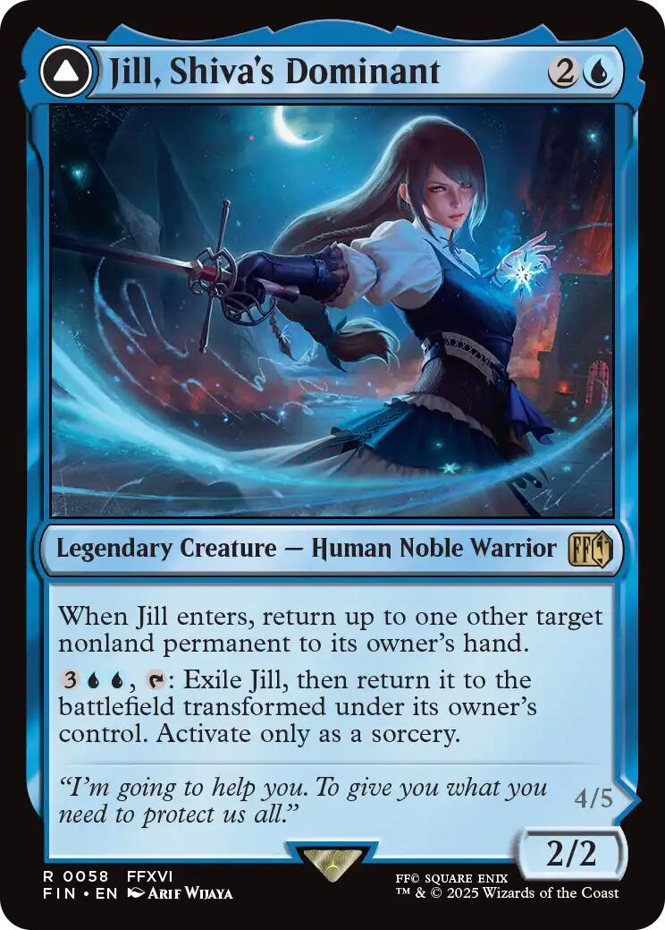 Jill, Shiva's Dominant // Shiva, Warden of Ice [FINAL FANTASY] | Exor Games Bridgewater