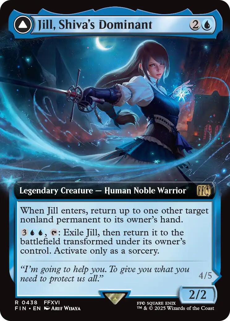 Jill, Shiva's Dominant // Shiva, Warden of Ice (Extended Art) [FINAL FANTASY] | Exor Games Bridgewater