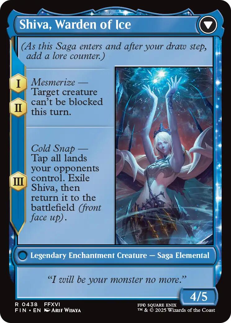 Jill, Shiva's Dominant // Shiva, Warden of Ice (Extended Art) [FINAL FANTASY] | Exor Games Bridgewater
